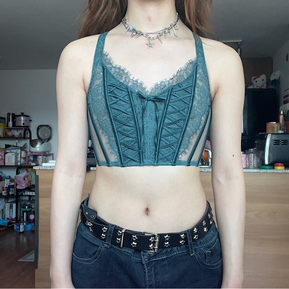 Victoria’s Secret ocean green bustier XS - Picture 2 of 5
